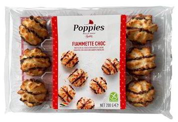 POPPIES Fiammette al Cioccolato 200g - Cartone 18pz