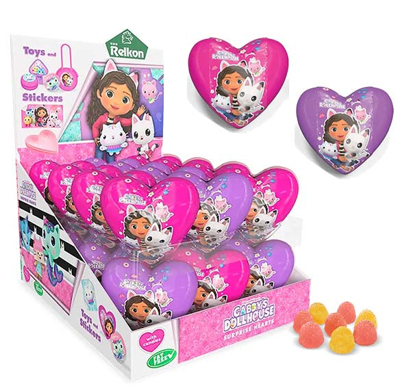 CUORE CON SORPRESA GABBY'S DOLLHOUSE - Display 24 pz